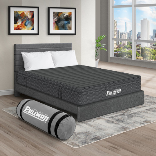 Colchón Rollpack Euro U + Cama Leo + Almohada