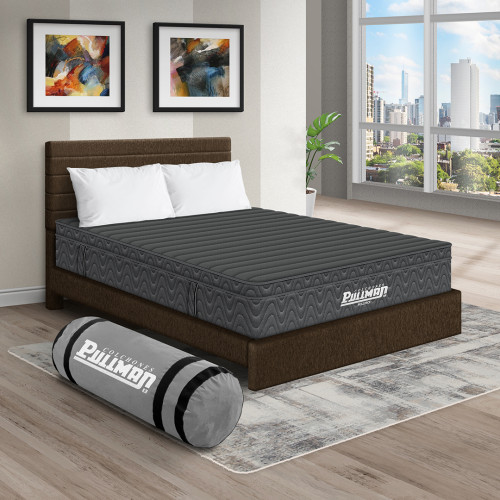 Colchón Rollpack Euro U + Cama Leo + Almohada