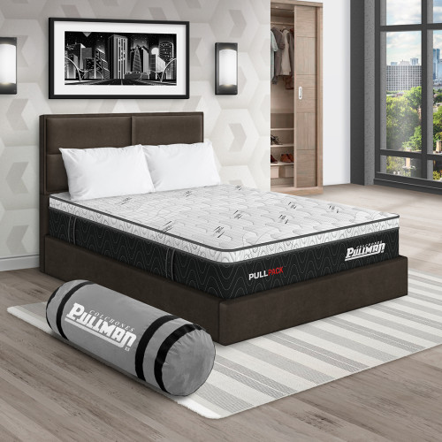 Colchón Pullpack Euro U + Cama Firenze + Almohada