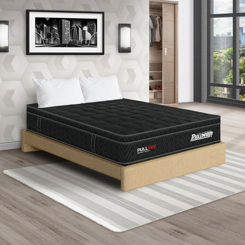 Colchón Pullpack Euro + Base Cama + Almohada