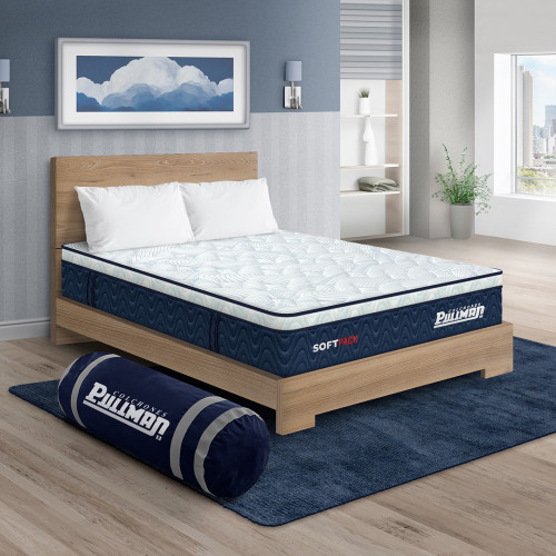 Colchón Softpack + Cama TPM + Almohada