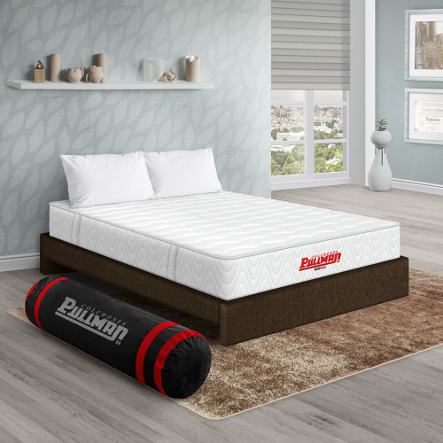 Colchón Ecopack + Base Cama + Almohada