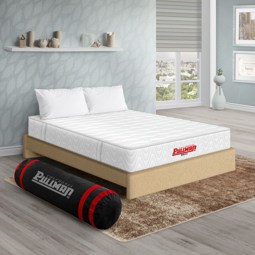 Colchón Ecopack + Base Cama + Almohada