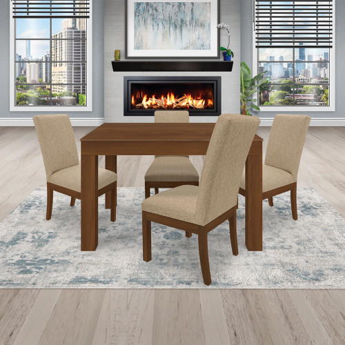 Juego de Comedor 4P (120) Italia Danny 4 Sillas