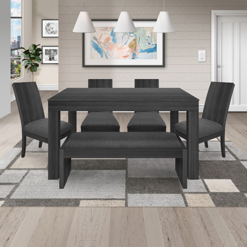 Juego de Comedor 4P (140) Italia Danny 2 Sillas 1 Banca