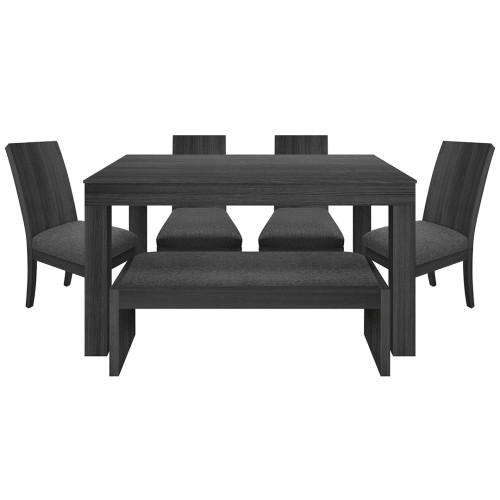 Juego de Comedor 4P (140) Italia Danny 2 Sillas 1 Banca