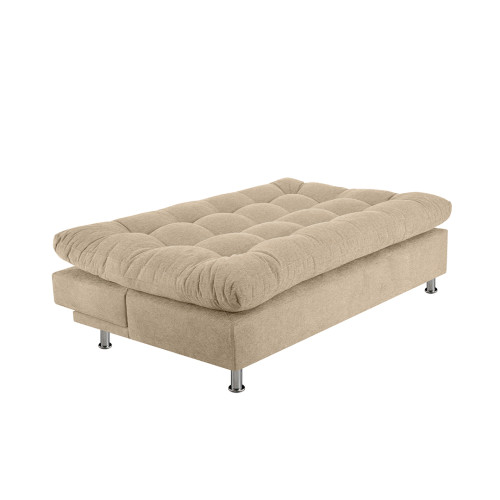 Combo Sofá Cama Comfort + Poltrona Mónaco + Mesa de Centro Italia + Tapete Deco Mediano