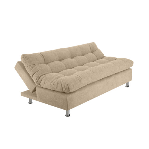 Combo Sofá Cama Comfort + Poltrona Mónaco + Mesa de Centro Italia + Tapete Deco Mediano