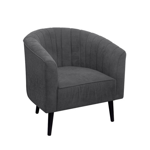 Combo Sofá Ariel + Poltrona Montecarlo + Mesa de Centro Anidada Julie + Tapete Fluffy Mediano